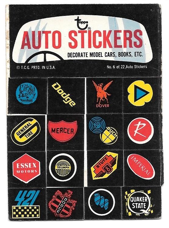 1974 TOPPS AUTO STICKERS EVIL KNIEVIL LOGOS DODGE eBay