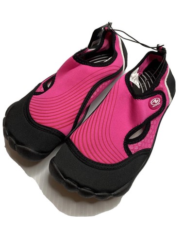 Athletic Works Water Shoe Sz 11 Hot Pink Black White Breathable Cushion Sole - Picture 3 of 6