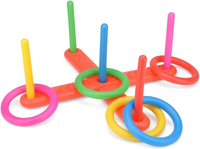 Ring werfen Outdoor Garten Spiele Set Kunststoff Familienspiele Kinder Spielzeug Kinder Quoits 