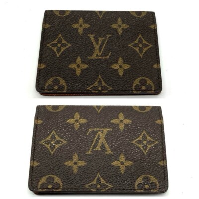 Auth Louis Vuitton Monogram Porte 2 Cartes Vertical M60533 Pass