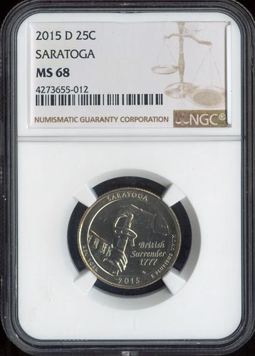 2015-D Saratoga Quarter NGC MS68 Quality