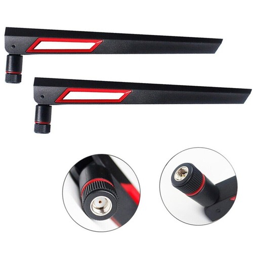 2pcs 12dBi 2,4 GHz 5 GHz Double Bande Réseau WiFi Routeur Antenne RP SMA Mâle - Photo 8/25
