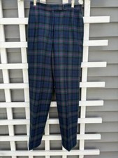 Vintage Pendleton Women Baird Tartan Plaid Wool Slacks Petite 6