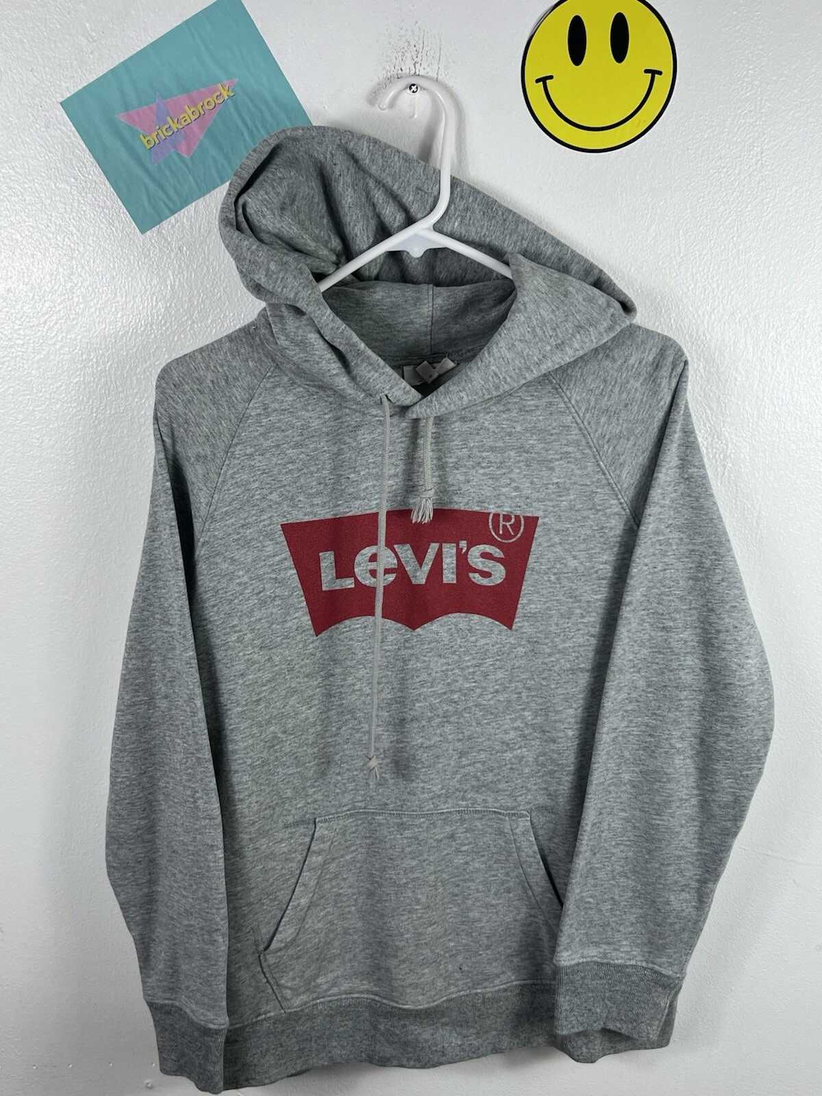 MENS LEVI’S HOODED SWEATSHIRT TOP SIZE MEDIUM CHEST 44” GOOD CON 99p Start