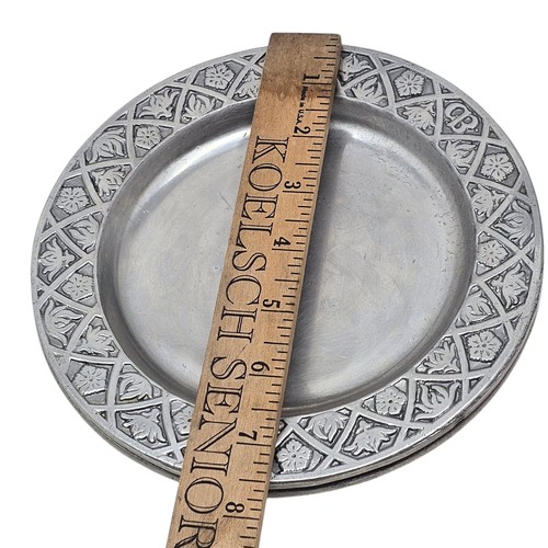 Vintage Pewter Saucer Plate Craft American Inc Bon Chef 7 1/2" - Picture 13 of 13