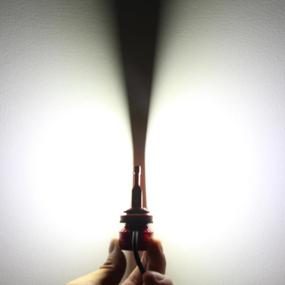 Allá Lighting H11 Faro LED Luz Baja/Niebla Bombilla Faro Blanco, Corto Foto 3 de 4