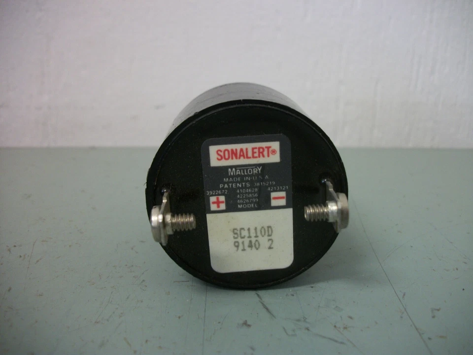 MALLORY SONALERT DISPOSITIVO DE SEÑALIZACIÓN ZUMBADOR SC110D 30-120VAC 6-21mA Foto 2 de 2