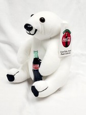 Vintage 1993 Coca-Cola Collection NWT White Polar Bear Plush Stuffed Animal Toy
