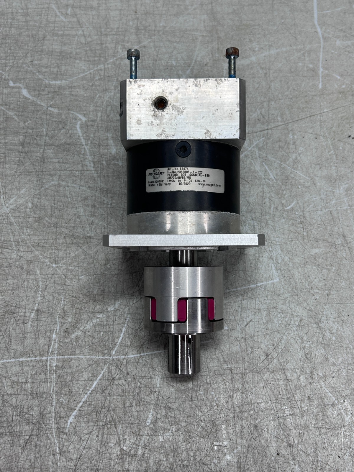 NEUGART EMGA-80-P-G5-EAS-80 Festo 2297691 Planetary Gearbox 5:1 Gear Ratio 80 mm