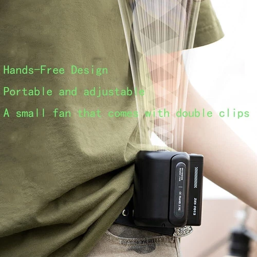 2024 Cool Clip Fan Under Shirt Cool Clip Waist Fan Clip-On Portable Air Cooler - Picture 4 of 22