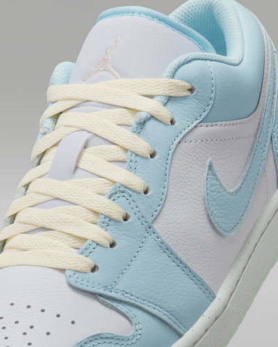 Nike Jordan Air 1 Low SE Men's Classic Shoes in Glacier Blue/Summit White - Picture 5 of 9
