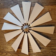Großes 36cm Flügelrad für Pyramide Flügel Buche massiv Handwerkskunst Erzgebirge