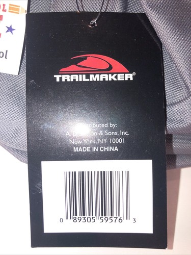 Backpack Trail Maker Classic 17 Inch Gray Kid Adult Youth School - Picture 4 of 5