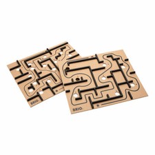 Brio Labyrinth Replacement Plates 2-Part Practice Ball Game of Skill Wooden Toy
