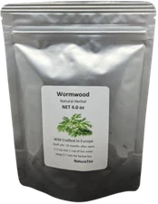 Wormwood - Dried Artemisia absinthium Loose Leaf from 100% Nature, Wild Crafted