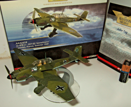 Corgi AA32514 Immelmans Ju-87B-2 (Stuka) Lannion , France 1940 in 1:72 Scale.