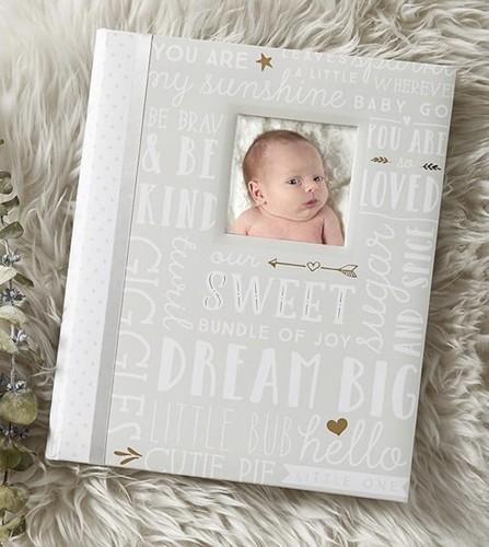 Lil Peach Gray Baby’s First 5 Years Memory Book Dream Big Word Play Journal - Picture 2 of 4