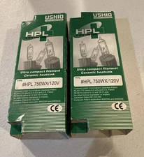 Halogen Stage Studio Lamps 10003178 USHIO HPL-750/120X* JS120V-750 WX  lot of 2