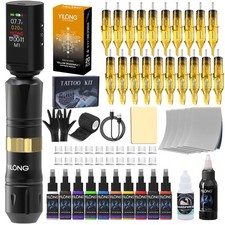 Tattoo Gun Kit Cartridge Tattoo Machine Kit for Beginners Rotary Tattoo Pen Type