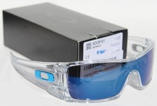 OAKLEY Batwolf Sunglasses Crystal Clear/Ice Iridium Blue NEW OO9101-07