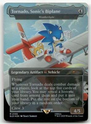 Tornado, Sonic's Biplane - Weatherlight (Rainbow Foil) #2100 NM Secret Lair Drop