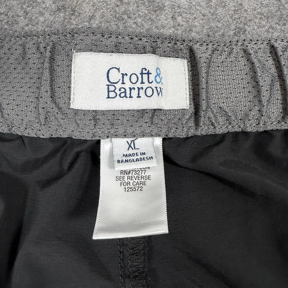 Pantalones Cortos Croft & Barrow Utility Informales Carga Para Hombre Talla XL (Ajuste Real 39x8) Negros Foto 4 de 4