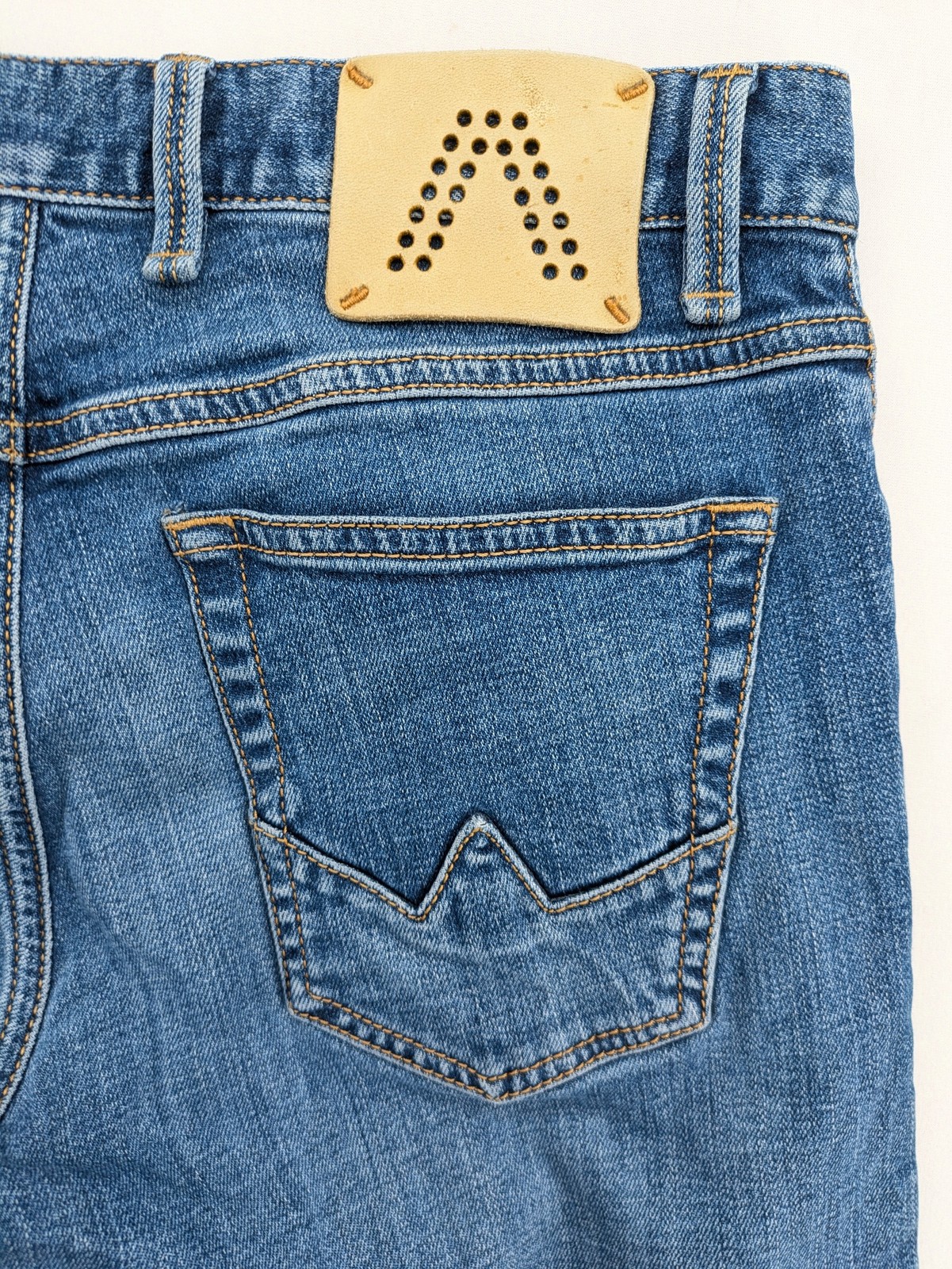 Alberto Herren Jeans Slipe Regular Slim Fit W30 L32 Blau Denim Stretch image 10