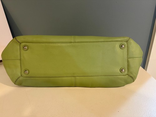 COACH Soho -F13732 Refinished Teal Green Leather Tot… - Gem