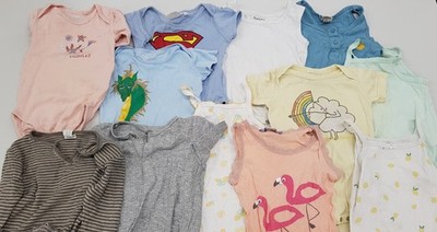 10 Stück Body Gr. 86/92 Langarm Kurzarm gemischt Baby Kinderbodies