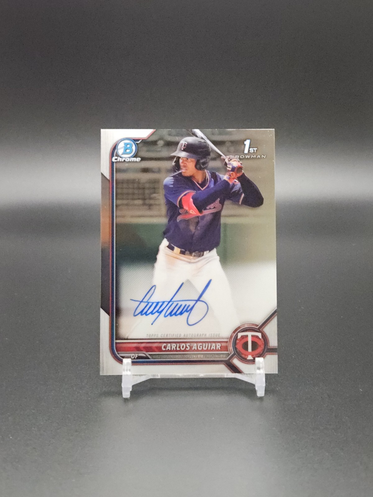 2022 Bowman - Chrome Prospect Autographs Carlos Aguiar #CPA-CA (AU, RC)