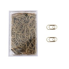 200 Pcs Small Paper Clips Love Heart Shaped Paperclips Stainless Steel in Tin...