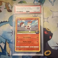 Pokemon Scorbunny on the Ball - (Pokemon Futsal Promo) 004/005 PSA 9