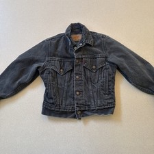 Youth LEVI'S DENIM JACKET W/ BLUE BUFFALO PLAID Boys 8-10 