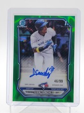 JUAN SANCHEZ 2026 BOWMAN CHROME PROSPECT GREEN LAVA REFRACTOR 1ST AUTO /99 Q3967
