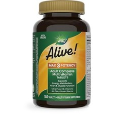 Nature's Way Alive Max3 Potency Adult Complete Multivitamin, Ultra Po