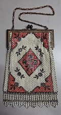 1920's Mandalian Flapper Art Deco Metal Mesh Purse