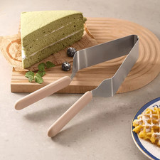 Pack Juego de Servidor de Pasteles, Cuchillo de Doble Rebanada para Cumpleaños, Pasteles y Postres de Vacaciones
