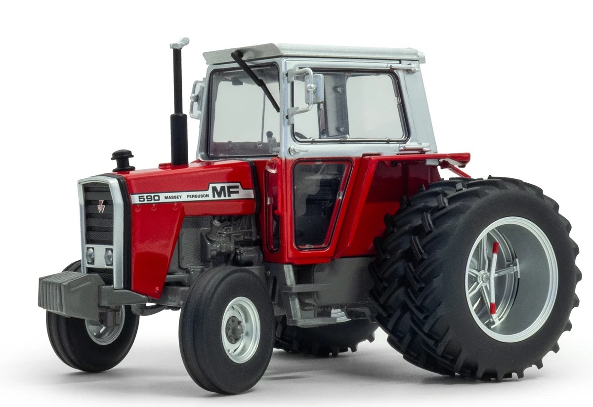 Tracteur Miniature Case En Métal – Rouge Et Blanc, état Correct (occasion)