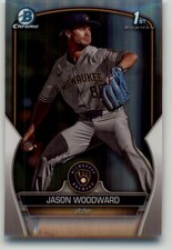 2023 Bowman Draft Jason Woodward Chrome Refractor #BDC-97 Milwaukee Brewers