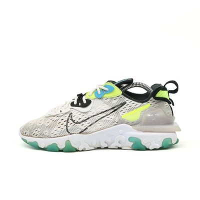 Nike Damen React Vision Sportschuh Weiß/Grü/Neon Mesh Low-Top Sneaker EU 40
