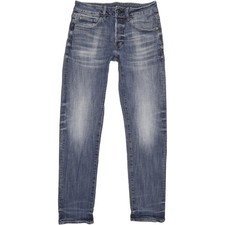 G-Star 3301  Herren Blau Straight Slim Stretch Jeans W29 L31 (73289)