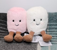 NWT Jellycat Amuseables Pink and White Marshmallows Original version A6MPW