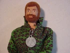 ACTION DOLL 1964 JOINTED GI Joe RED FLOCKED HAIR/BEARD/SCAR doesn't talk now