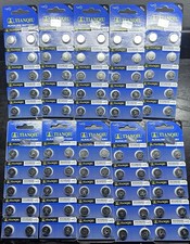Tianqiu AG13/LR44H/357A Alkaline Button Cell Battery - 10 Packs (100 Total)