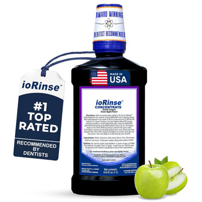 Iorinse Concentrated Irrigant with Active Molecular Iodine, Alcohol-Free Dental