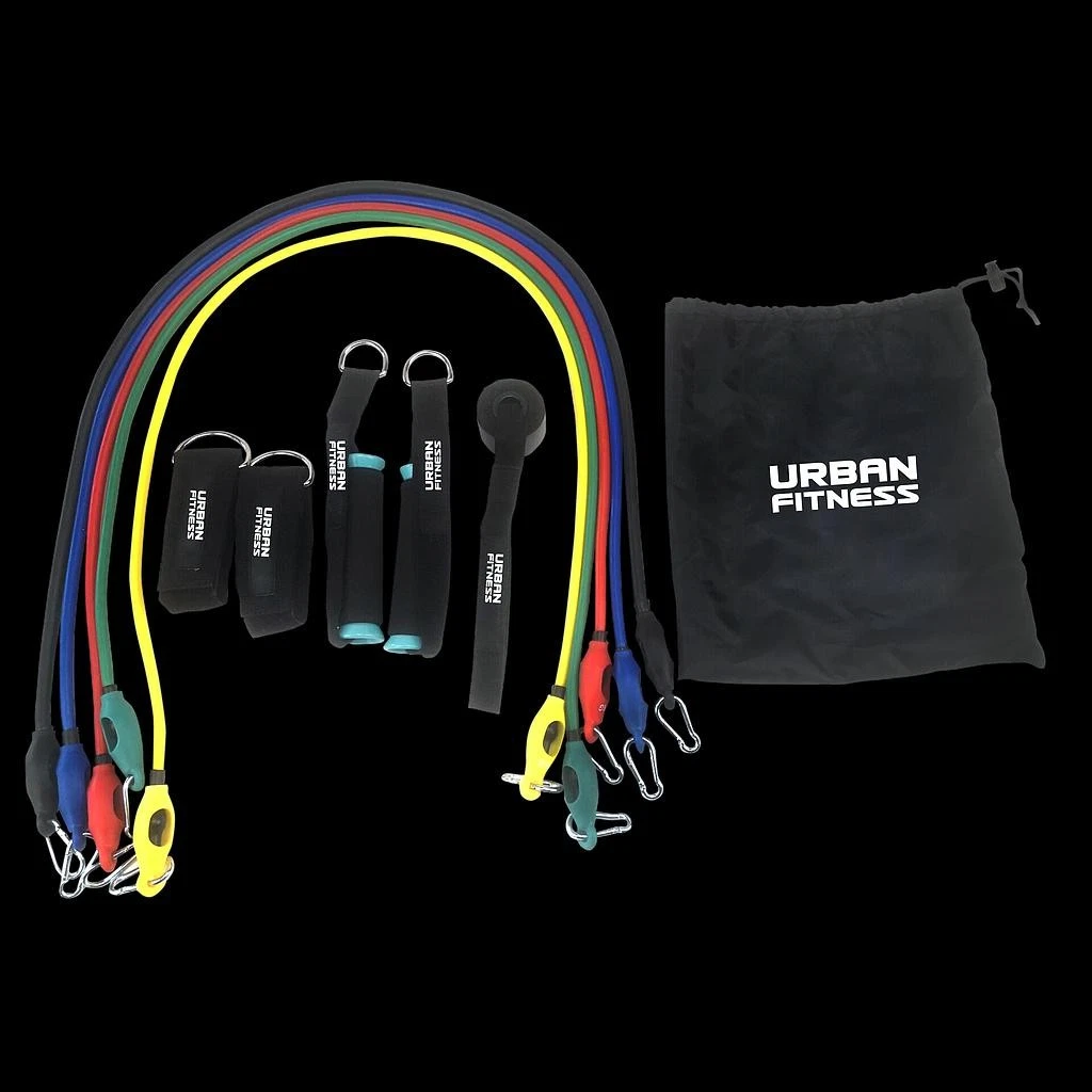 Urban Fitness 11pc Resistance Tube Set