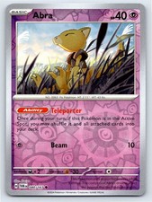 2024 Abra Reverse Holo Pokemon Scarlet Violet Twilight Masquerade 080/167 NM