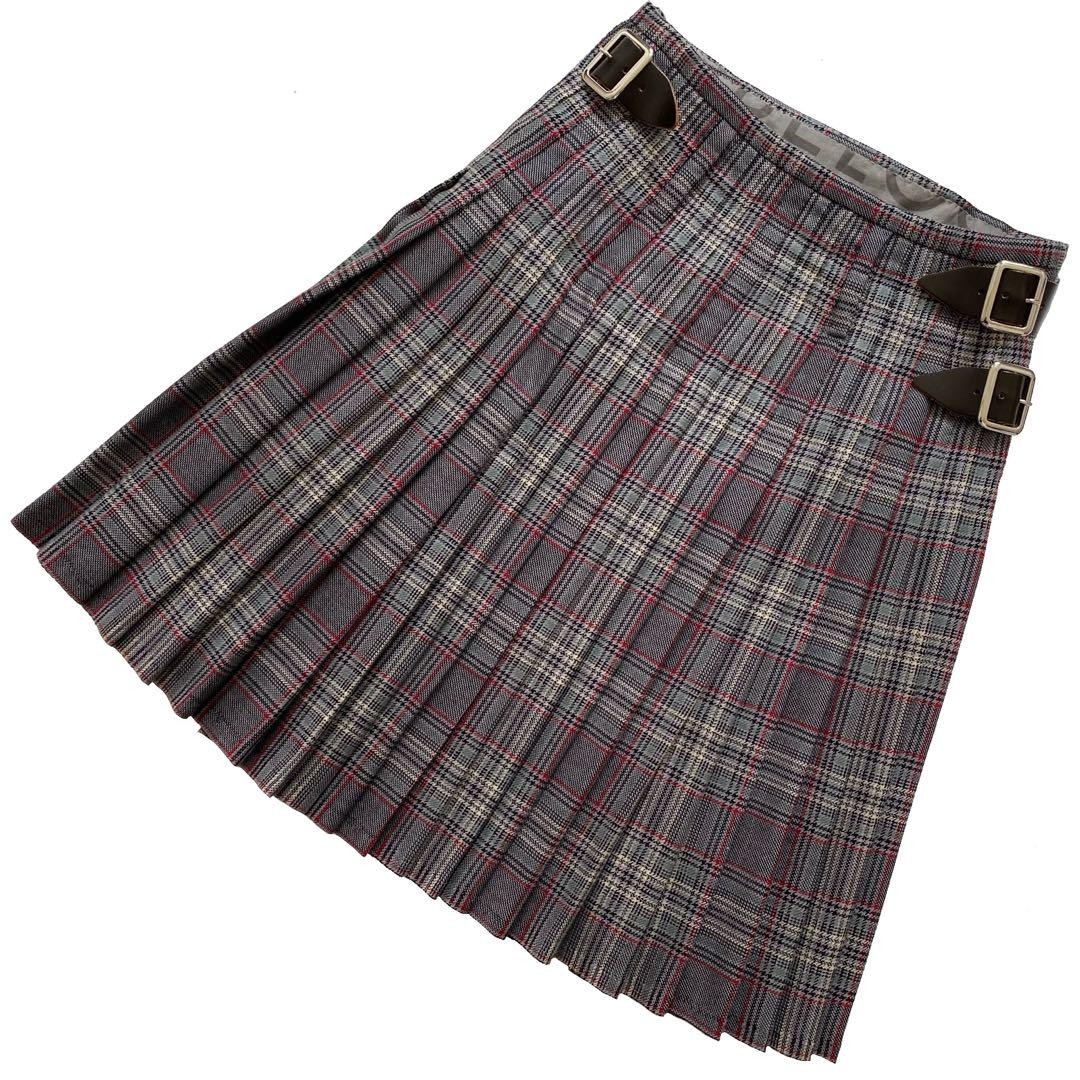 【Vivienne Westwood】巻きスカート Vivienne Westwood Tartan quilted wrap skirt in check pleats