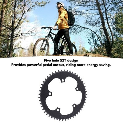 Cycle Chainring Full Carbon Fiber 130BCD 52T 5 Holes Cycle Chain Ring For Ro GH