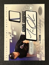 Tim Olson 2003 Fleer Hot Prospects Game Graphs Patch Auto Diamondbacks
